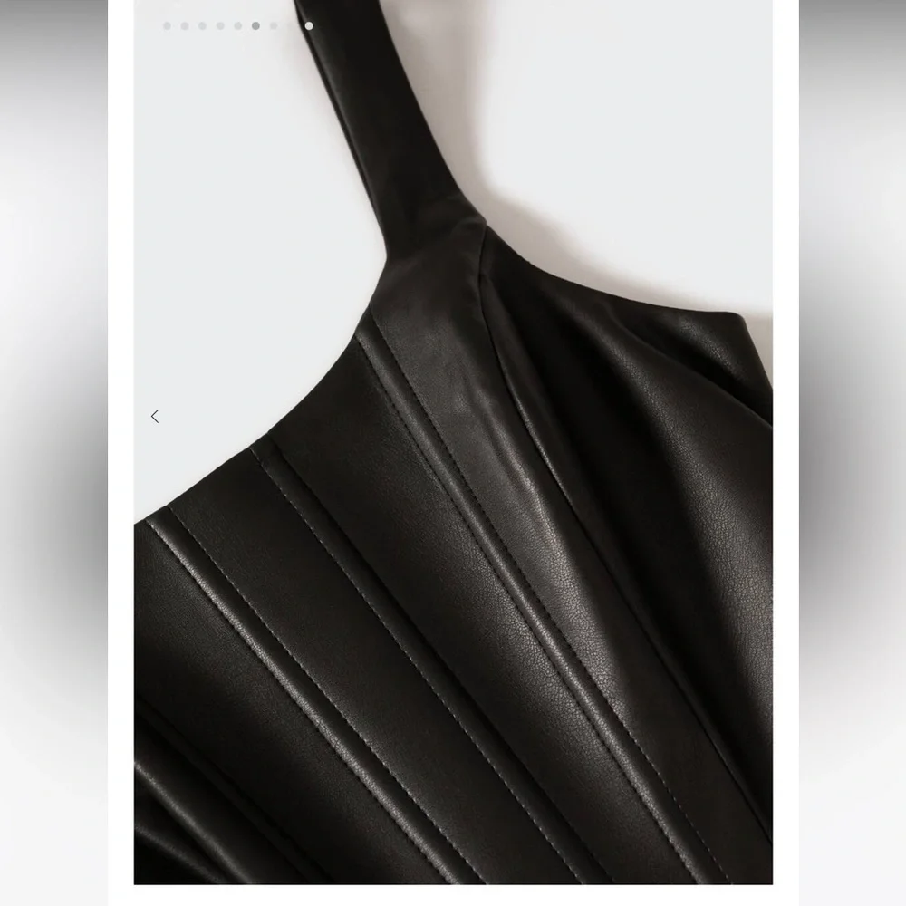 Mango | Women's Corset style top | Black | Medium | NWT - Picture 9 of 12